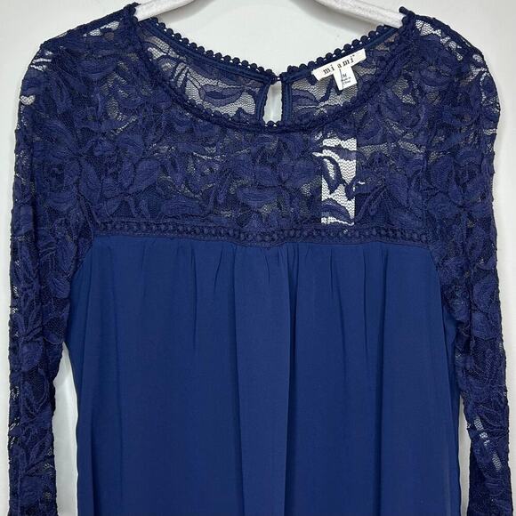 NWT Miami Blue Dress Size M Lace - Picture 2 of 9